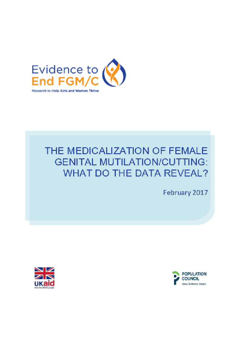 The Medicalization of Female Genital Mutilation/Cutting: What do the data reveal?
